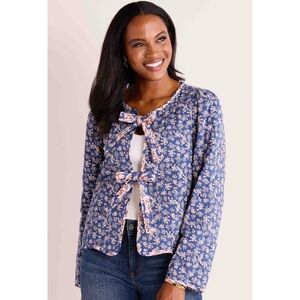 Listicle Blue Floral Blazer